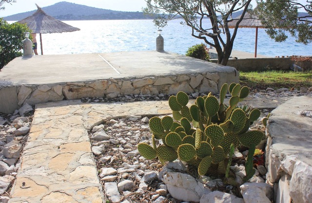 Casa de pescador para vacaciones junto al mar Bahía Vitane, Pasman (K-8483)