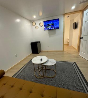 Separate, Big living room, bedroom, and private bathroom