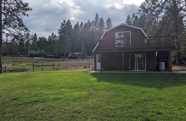 Serene Farmhouse with Pond & Forest View in Beautiful Grass Valley