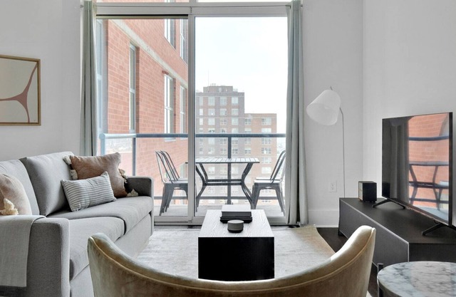 Serene Jersey City 2BR w/ W/D, Gym, DM & PATH shuttle, by Blueground
