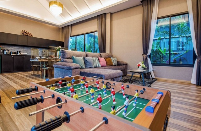 Villa Sky Blue con piscina en Hua Hin, 3 dormitorios y 4 baños, cerca de la playa de Cha-Am