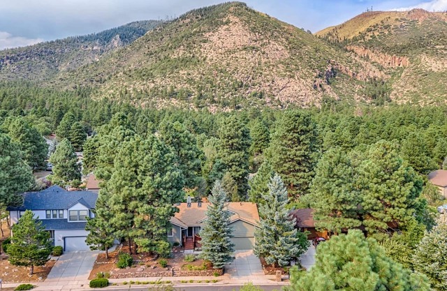 3 dormitorios, 2 baños, casa que admite mascotas, bañera de hidromasaje privada, chimenea, acceso al bosque