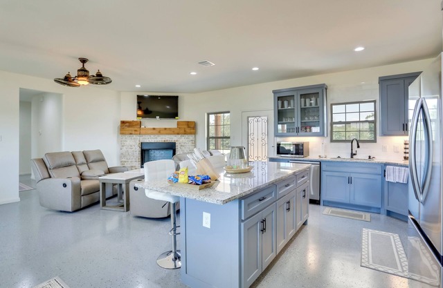 Sleek Jacksboro Home w/Fireplace + Patio!