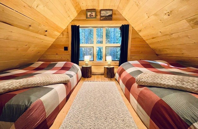 Slow-Go Log Cabin in the Woods with Cozy Woodstove