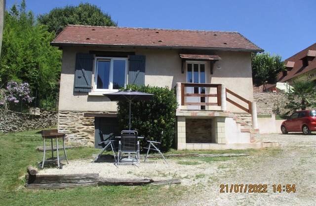 Small comfortable pavilion near the castle and the village