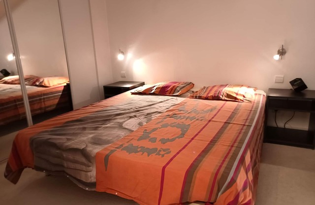 Small Duplex terrace on top floor with magnificent view of the Vercors mountains
