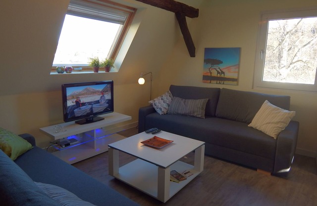 Pequeño loft en el ático - vista directa del Rin