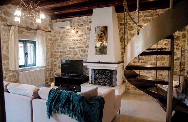 Small Villa Pyrgou with Shared Swimming Pool