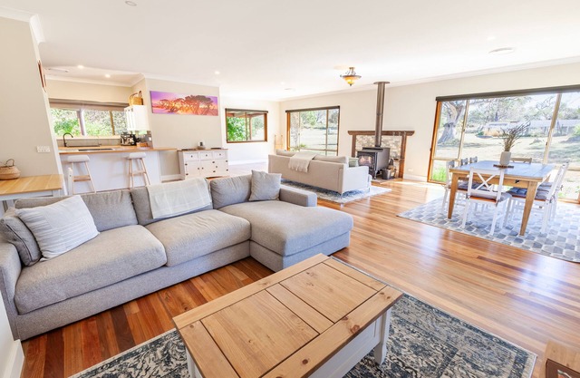 Snowy Mountains Hideaway with plenty of space to relax after a day of adventure.