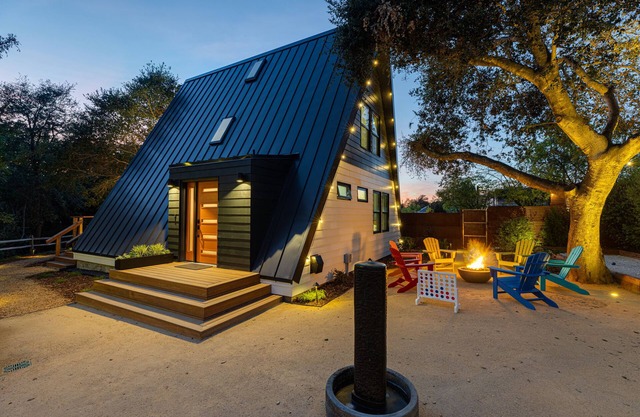 Sonoma Valley designer A-frame with pool & bocce!