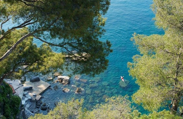 Sori: Apartamento en residencia con playa privada en la Riviera italiana
