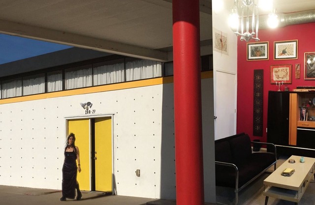 SPACE CASTLE: a 1950s Gas Station transformed into an Art Themed Wonderland