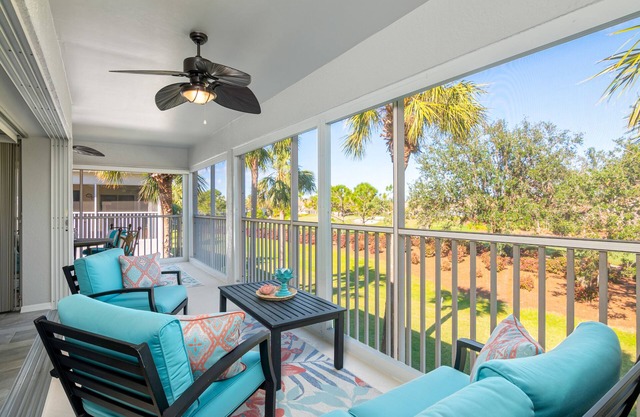 Spacious 2BR, 2BA- Condo in private gated community over looking golf course!