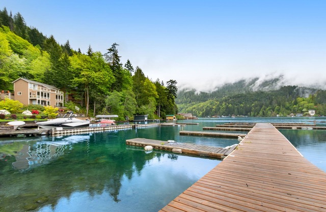Spacious, 3-story lakefront condo with unmatched views, 2 decks, canoe & dock