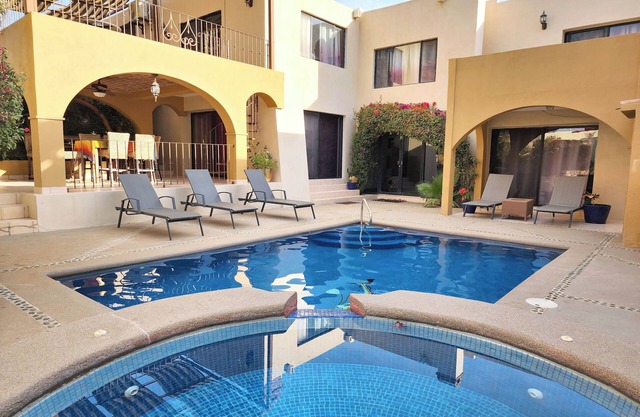 Spacious 5-Bedroom Oasis with Private Pool, Jacuzzi & Beach Access