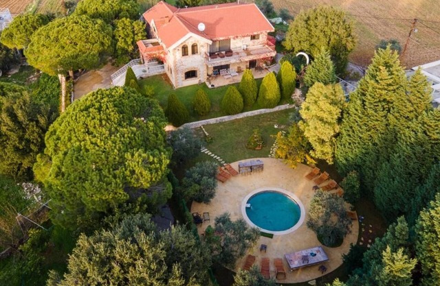 Spacious 5-bedroom Batroun villa guesthouse with pool, 5 minutes from the sea