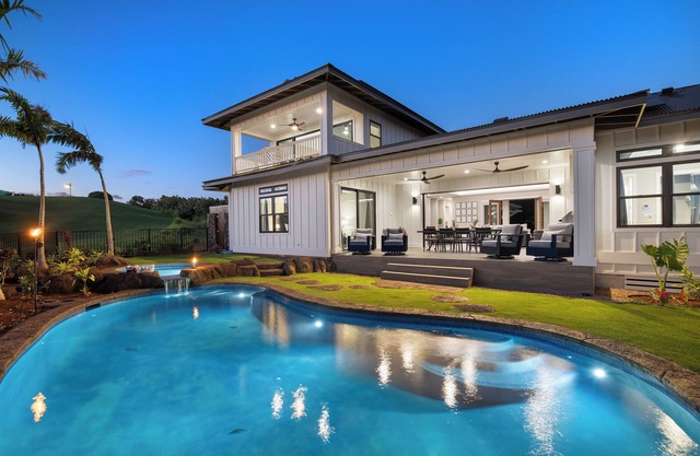 Spacious 5-bedroom villa in charming Kukuiula with AC, WiFi