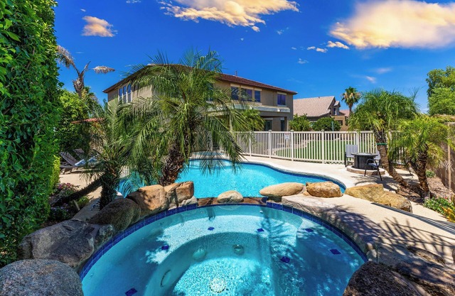 Spacious 6BR Luxury Oasis: Heated Pool, Hot Tub, Game Room & Prime Location!