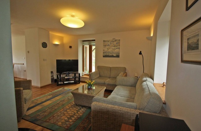 Spacious and luxurious eco-friendly detached house for 8 set in rural Carmarthenshire.
