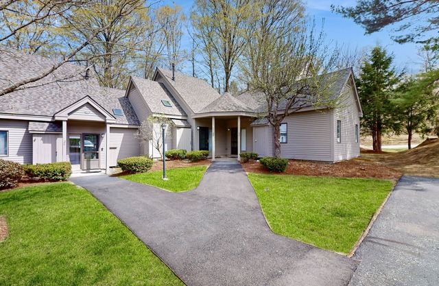Spacious condo with mountain view, fireplace, a/c, walk to Lake Pinneo