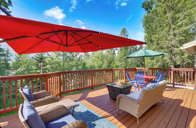 Spacious Eagle River Escape w/ Hot Tub + Views!