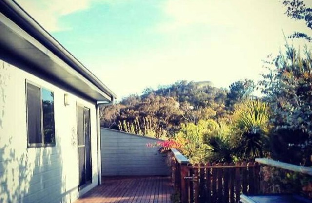Spacious home with deck and view.