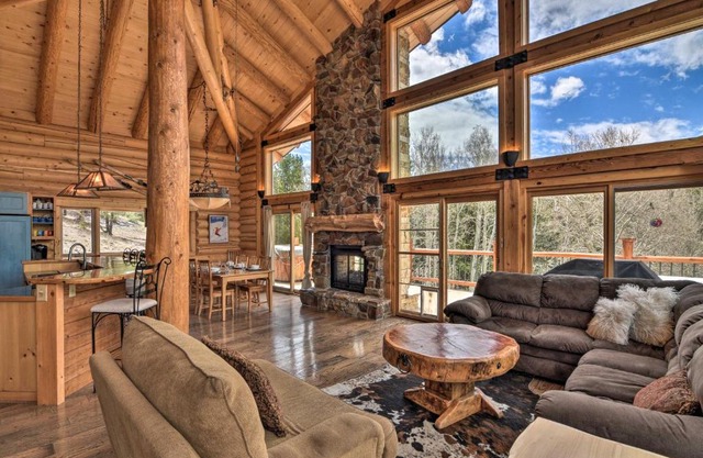 Spacious, Luxe Cabin with Mtn Views, Sauna and More!