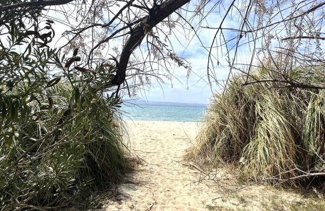 Amplio dúplex en la "Playa Azul de la UE" de Kalogria en Sithonia en Grecia