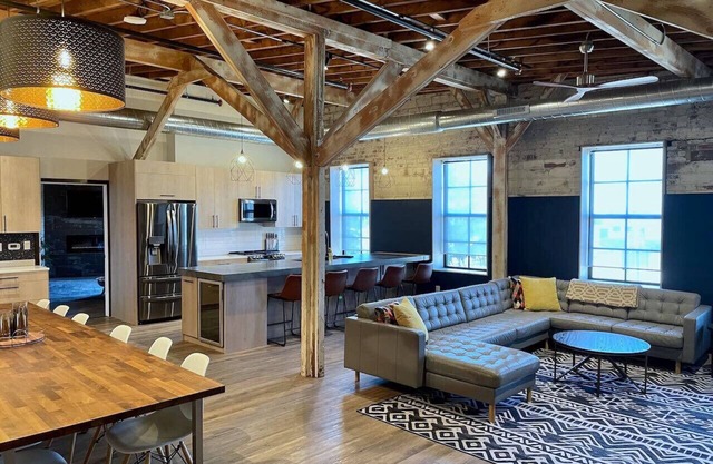Spacious + modern loft with 3 bedrooms & game room
