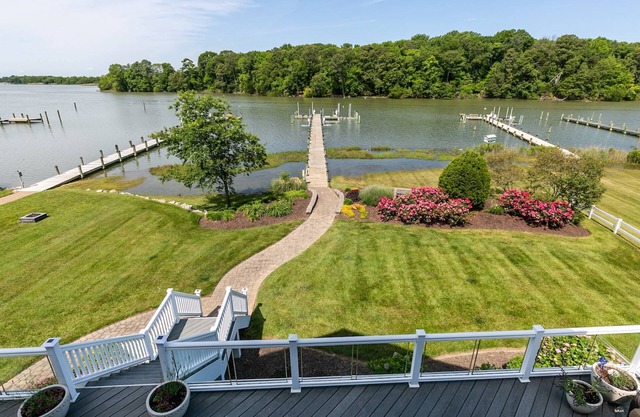 Spacious multi-level waterfront home with private pier and dog-friendly at A Shore Thing