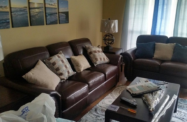 Spacious newly renovated, w/air 3 bedroom home on corner lot- park 2 cars