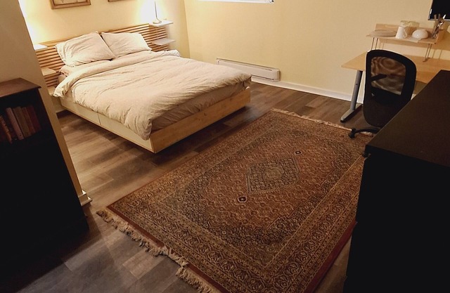 Spacious one bedroom, one bath. Two minute walk from Marine Gateway Station
