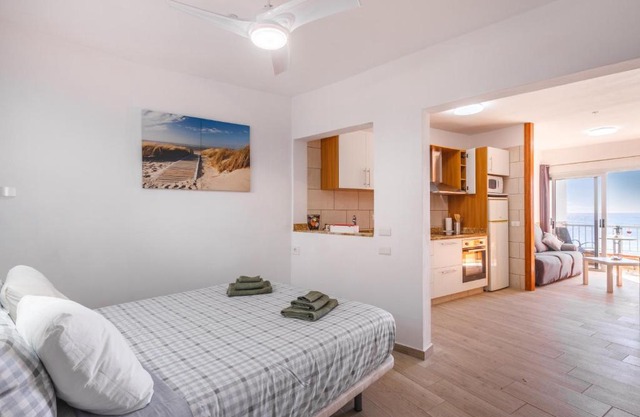 Spacious studio next to the sea with stunning views