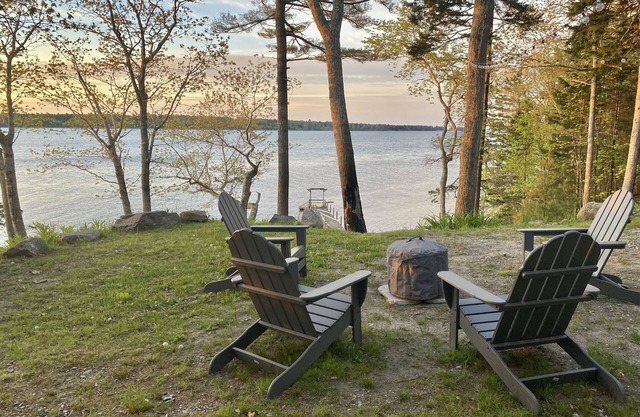 Spacious Waterfront Round Pond Home on Muscongus Bay with Private Dock