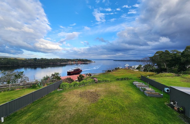 Spectacular views of Macquarie Harbour from your very own private deck!