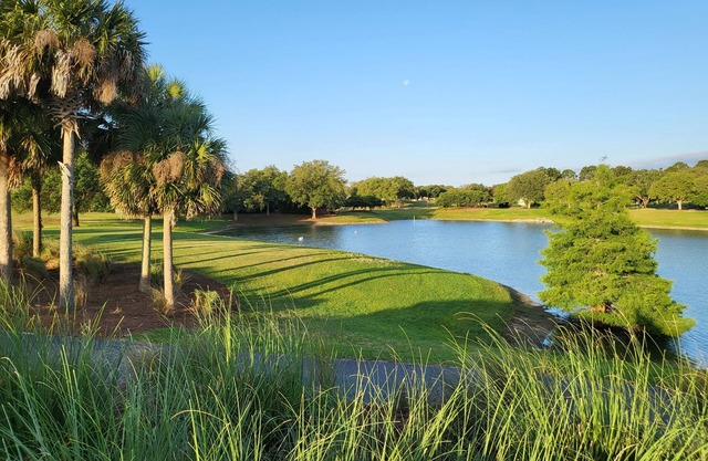 Spectacular water and golf course views