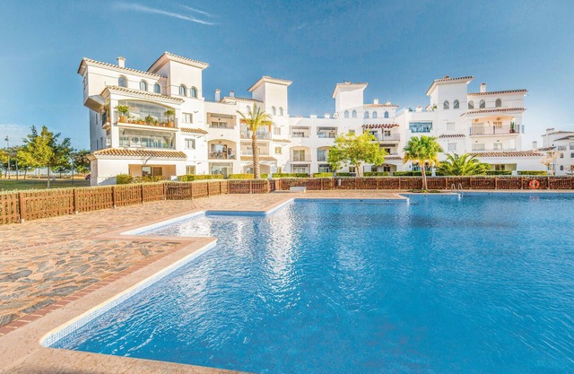 Spend a versatile vacation in this comfortable vacation apartment with pool access.
