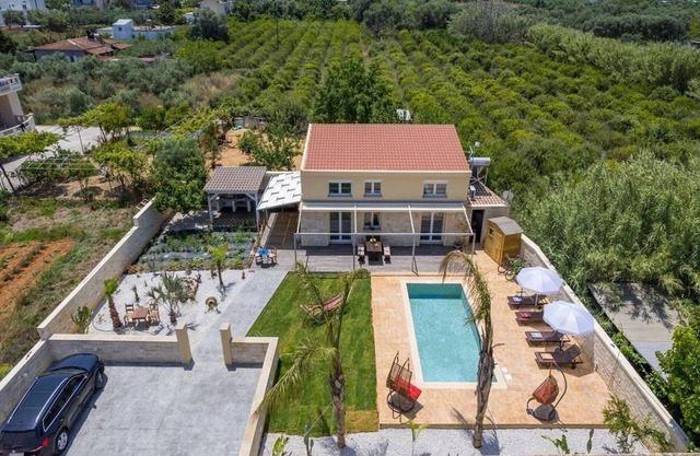 Splendid Chania Villa | 3 Bedrooms | Garden View Villa | Short Drive to City Centre | Private & Secluded