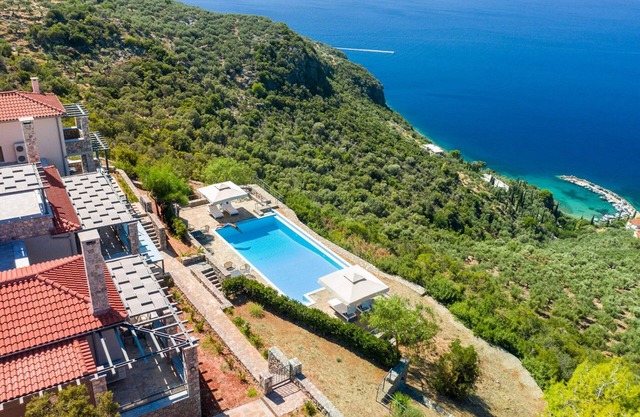 Splendid Messinia Resort Villa | Private Pool Mansion Sea View | Private Pool & Sea Views