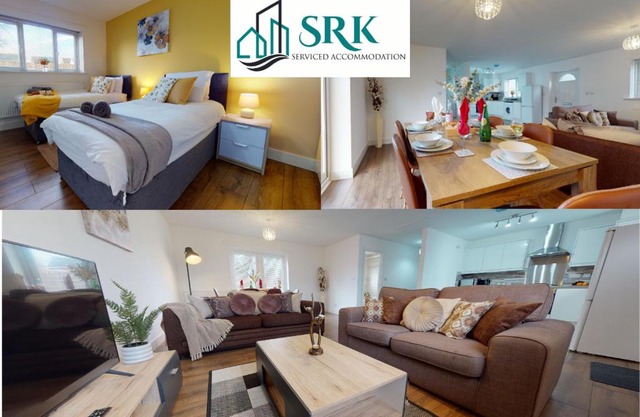 SRK Serviced Accommodation, 2 Bedroom Private Apartment, Business, Leisure, Contractors