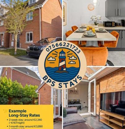 ST Helens 5 beds 3bath Fast WIFI Parking