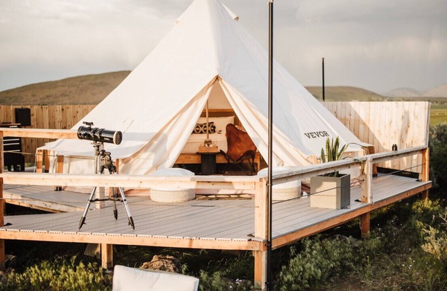 Stargazer Bell Tent at The Rossetto Ranch
