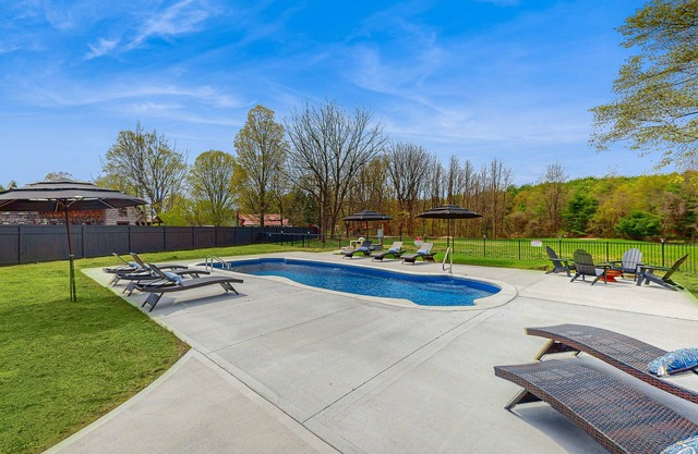 Stay on 80 acres near Lake George w/heated pool, stables, game room - pets ok