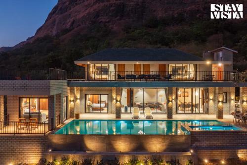 StayVista's Esperanza - Mountain-Side Retreat with Infinity Pool, Jacuzzi, Gazebo & Indoor-Outdoor Activities