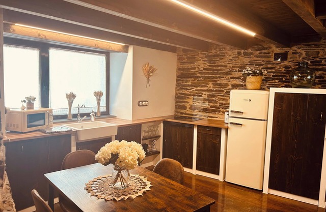 Stone house with rural charm