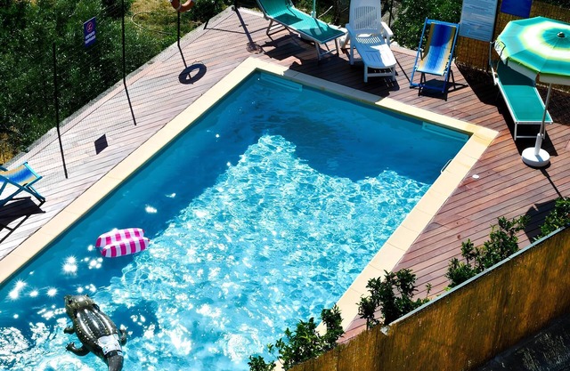Apartamento estudio 'Gli Angeli Agriturismo - Zia Rosa' con piscina compartida