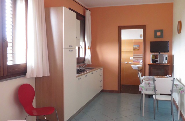 Studio apartment in residence, sea view, swimming pool, parking, wi-fi