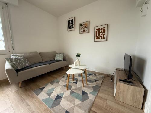 Studio autonomie et confort - Centre ville Boulogne Sur Mer - Baignoire et lave linge