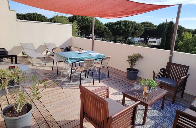 Estudio cabaña con garaje, cerca de playas