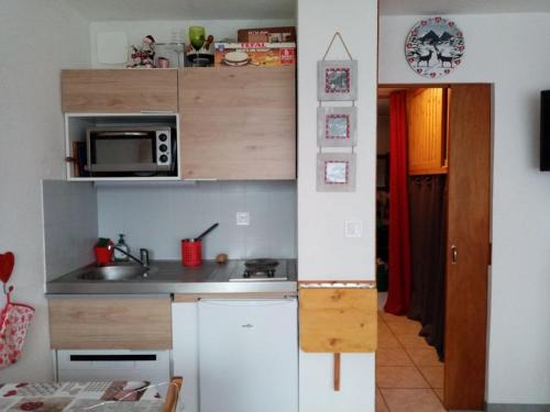 Studio cosy 4 pers, RDC, Sud, à 300m des pistes et 250m commerces, bien équipé, animaux admis. - FR-1-733-116